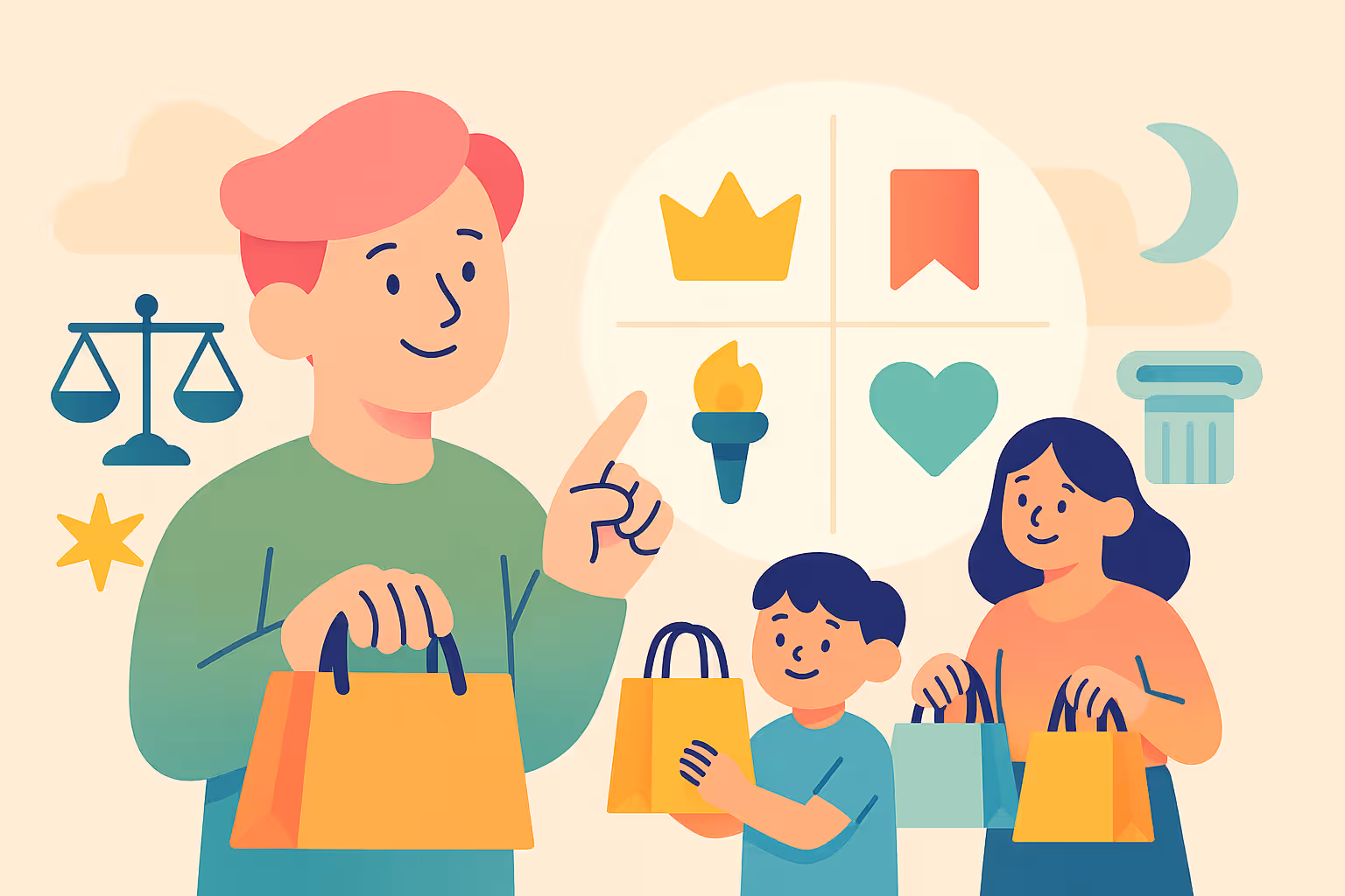 A brand strategist mapping a brand archetype framework to shape a consistent, emotionally resonant identity.