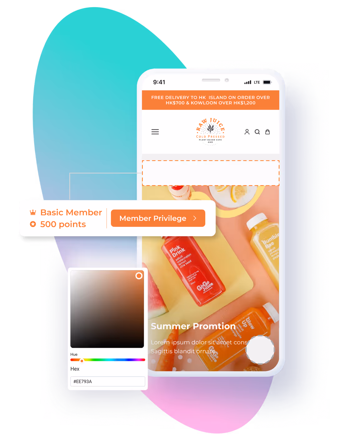 Pasang widget storefront