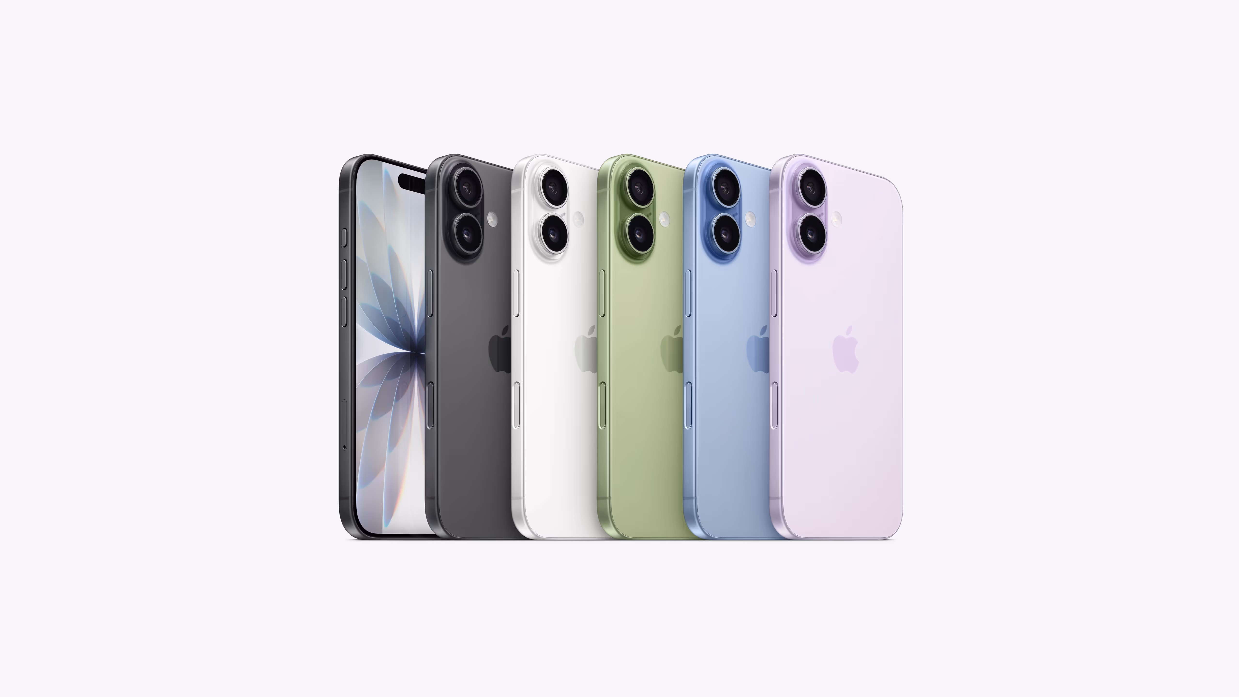 6 款不同顏色版本的 iPhone 17
